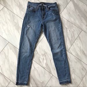 Banana Republic Jean 28 Skinny High Rise Sz 6 Blue